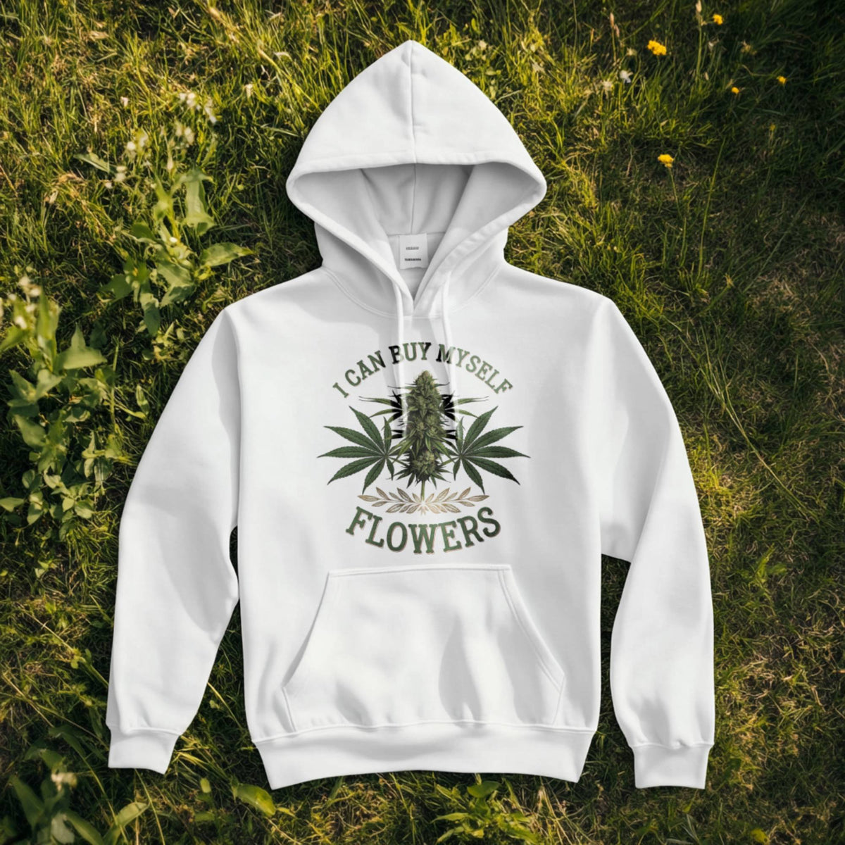 I Can Buy Myself Flowers Cannabis-Inspired Hoodie | Classic Unisex Pullover Hoodie